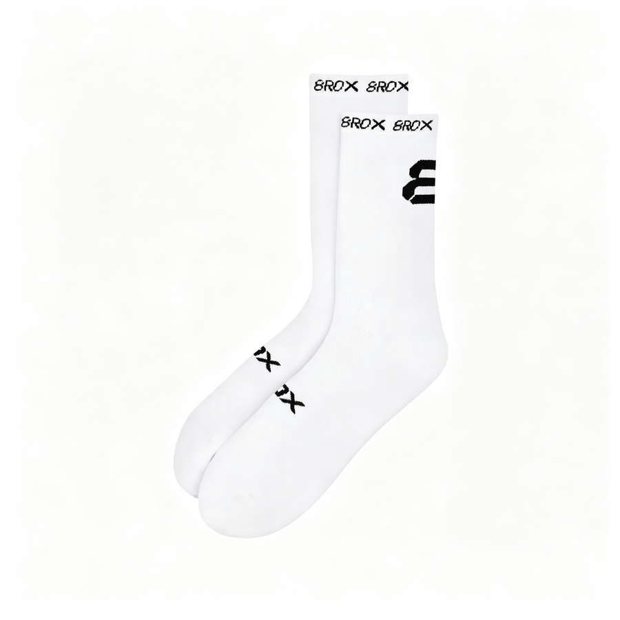 8ROX Performance Socks - White