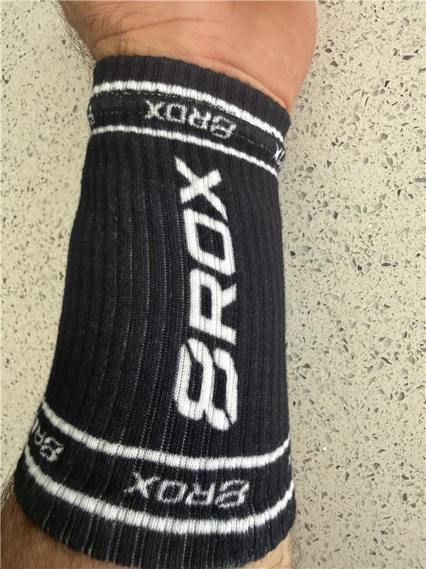 8ROX Performance Wristbands - 8ROX wordmark design worn on the wrist
