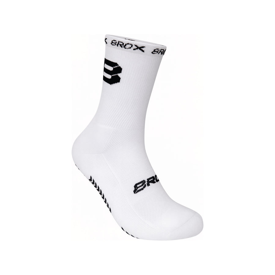 8ROX Performance Grip Socks - White