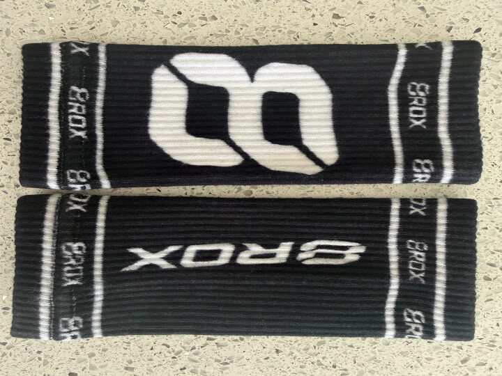 8ROX Performance Wristbands - pair showing both 8ROX designs
