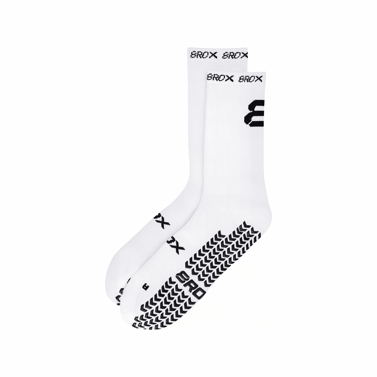 8ROX Performance Grip Socks - White - alternate view