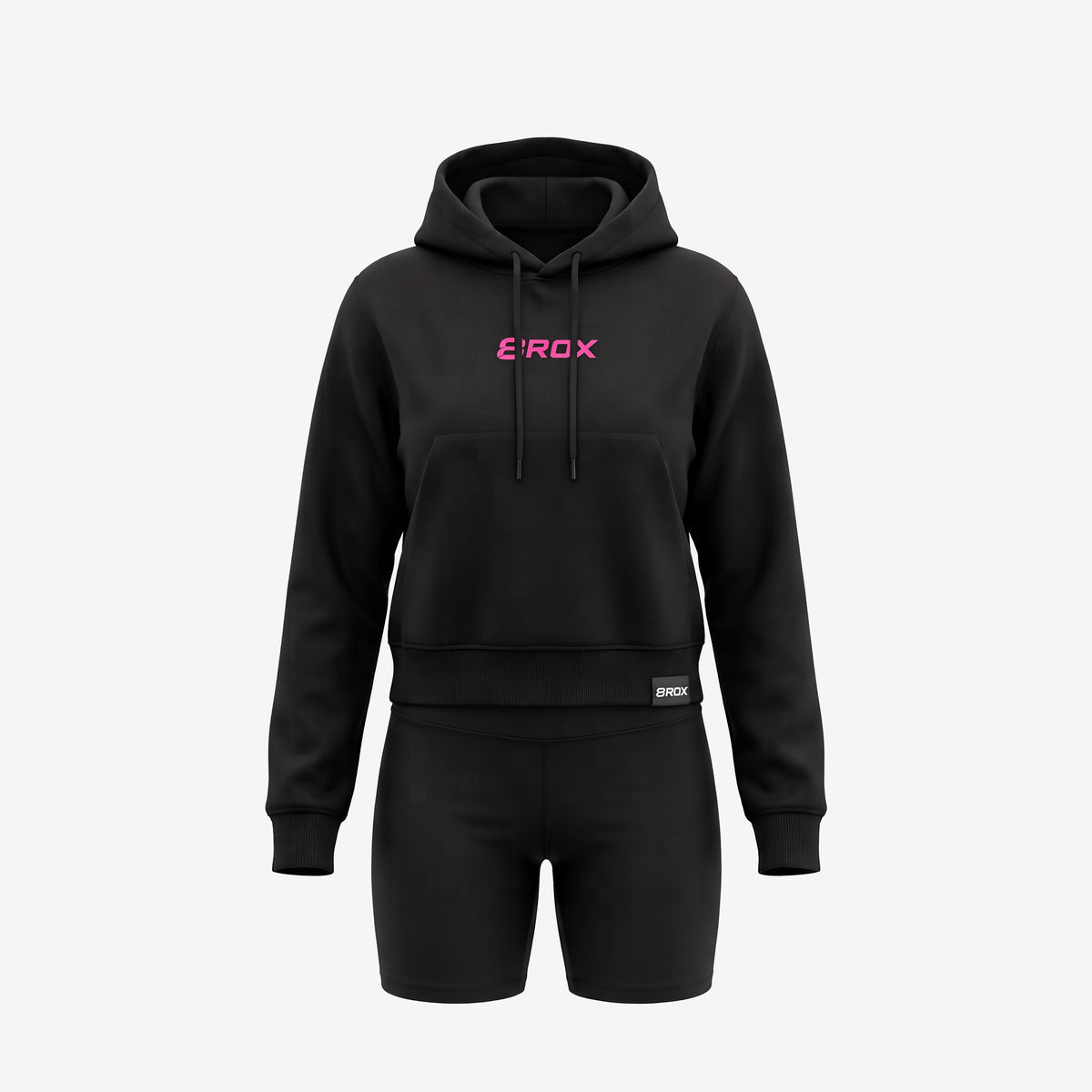 Ladies 8ROX Performance Hoodie - Black / Pink - view 1