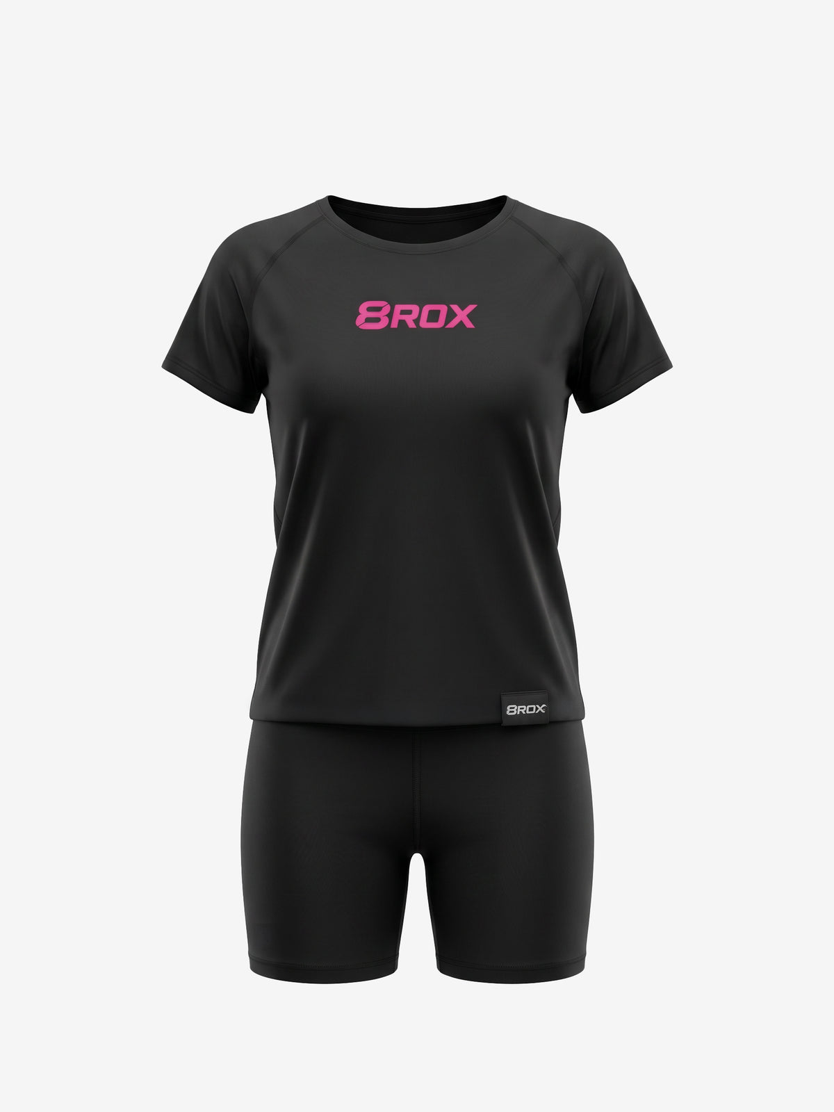 Ladies 8ROX Performance Tee - Black / Pink - view 1