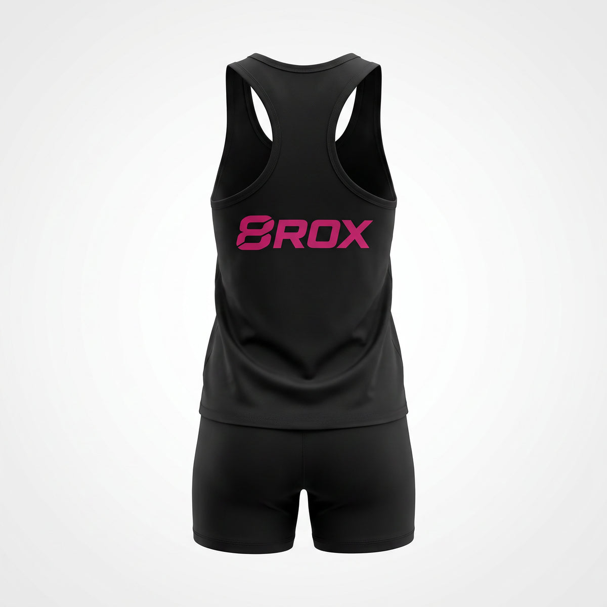 Ladies 8ROX Racerback - Black / Pink - view 2