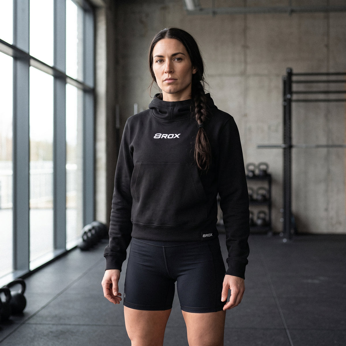 Ladies 8ROX Performance Hoodie - Black - view 3