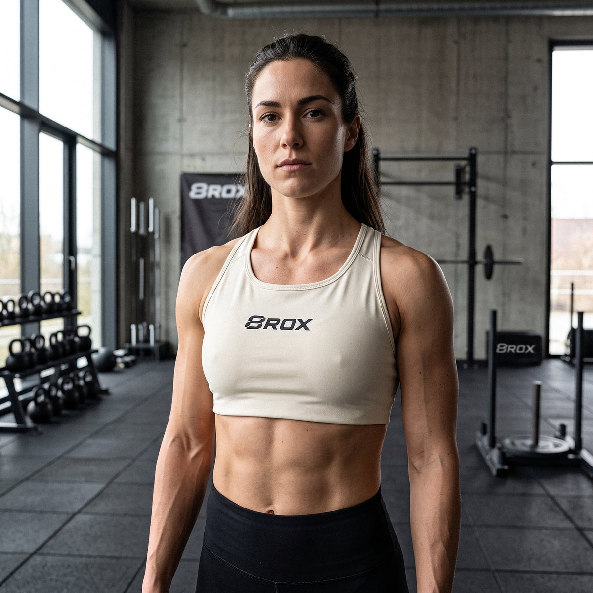 Ladies 8ROX Active Bra - Ecru - view 3