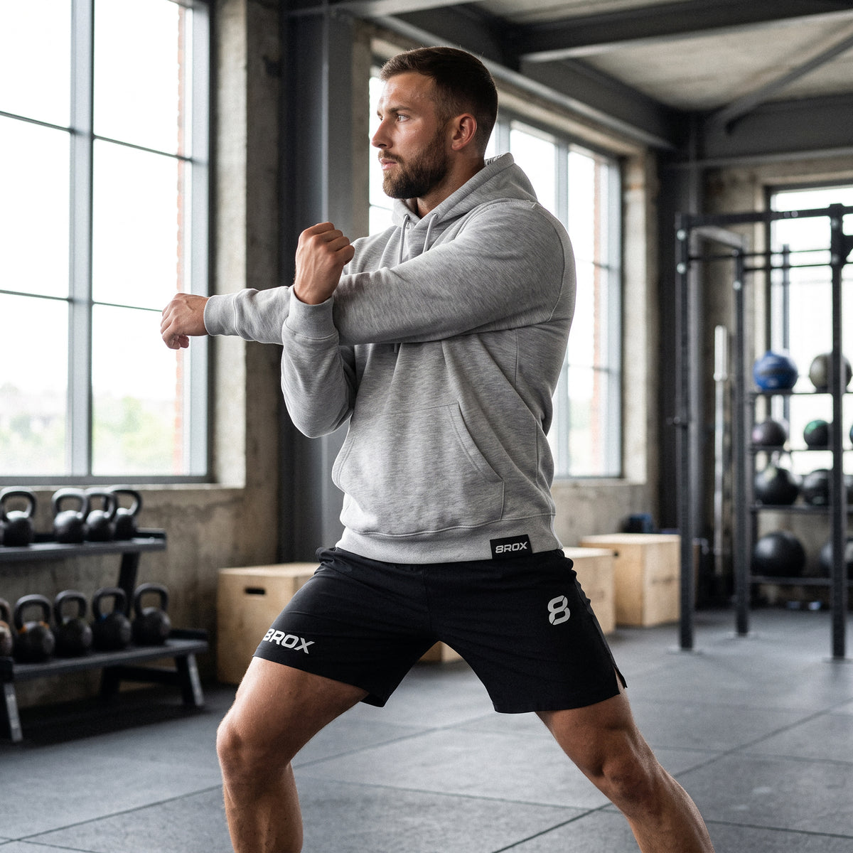 8ROX Performance Hoodie - Grey - view 3