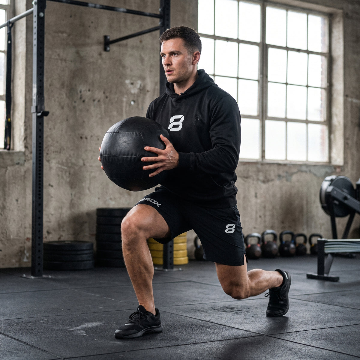 Team 8ROX Performance Hoodie - Black
