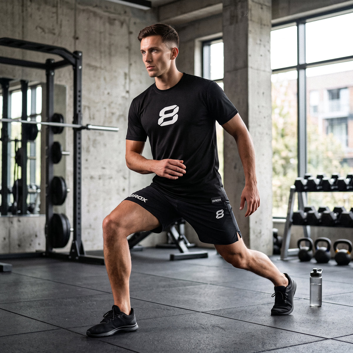 Team 8ROX Performance Tee - Black - view 4