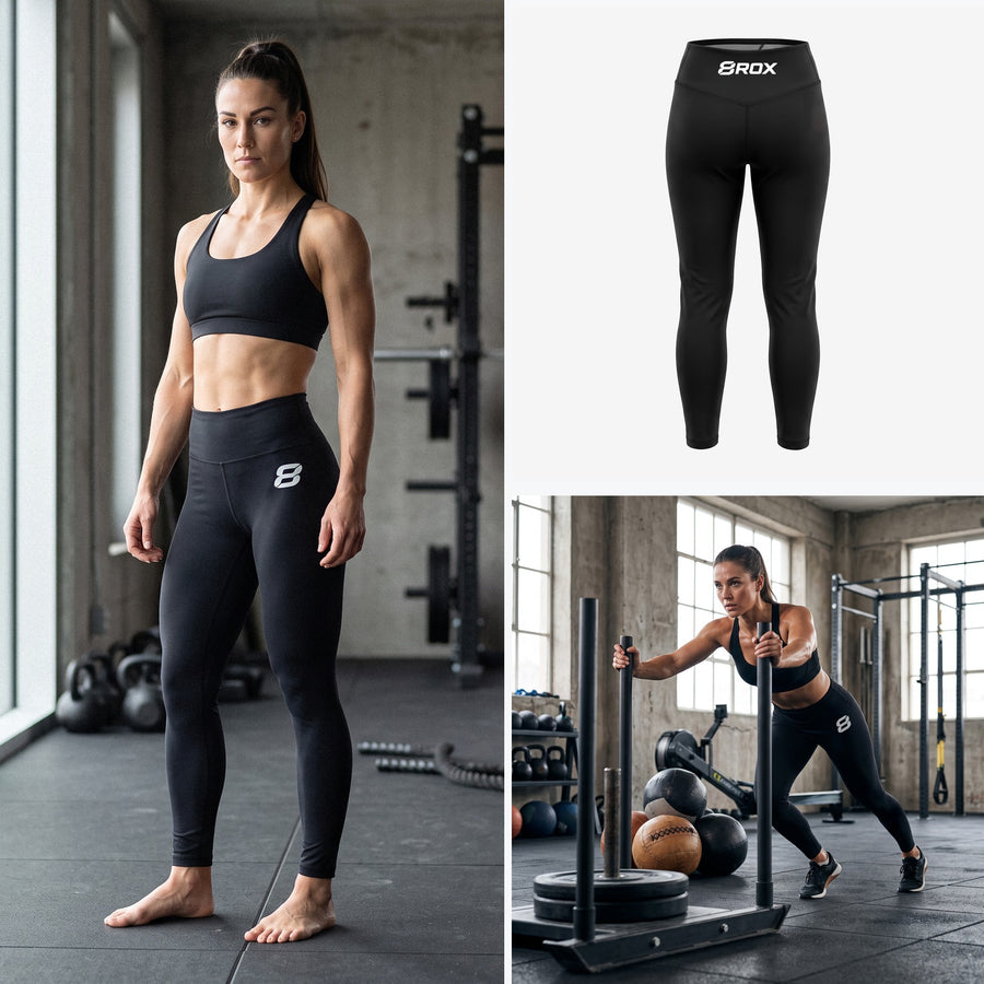 Ladies 8ROX Performance Leggings - Black