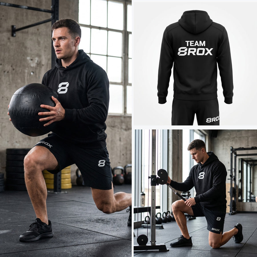 Team 8ROX Performance Hoodie - Black