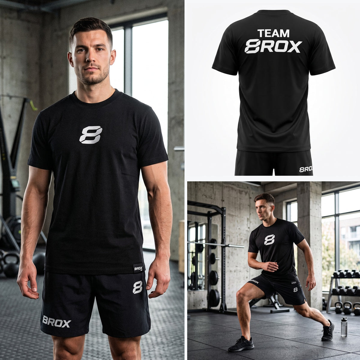 Team 8ROX Performance Tee - Black