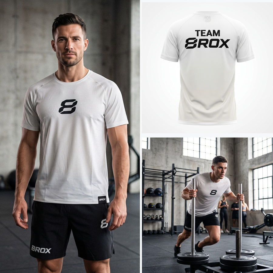 Team 8ROX Performance Tee - White