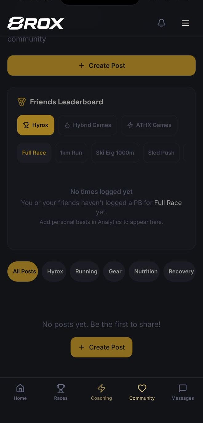 Leaderboards and community