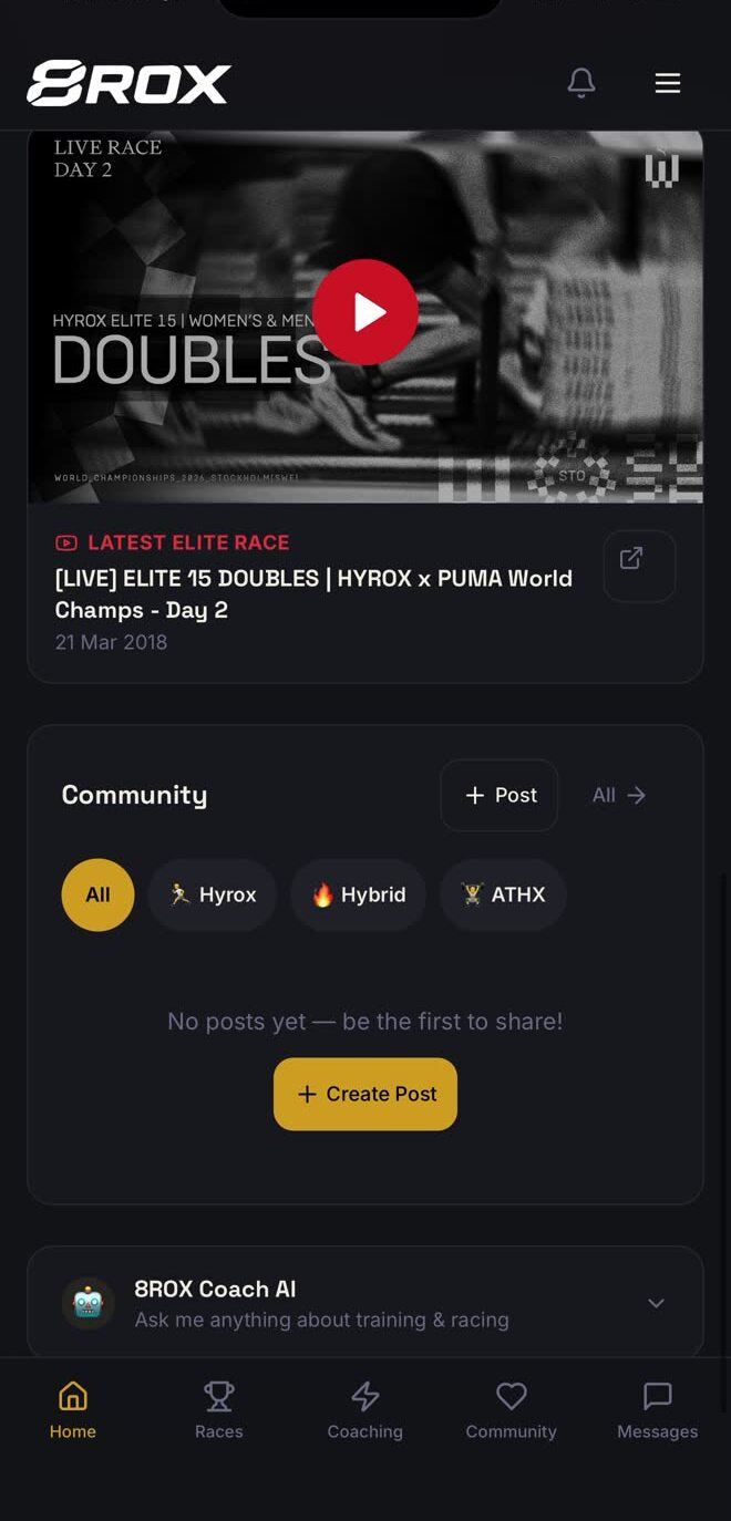 8ROX live race community